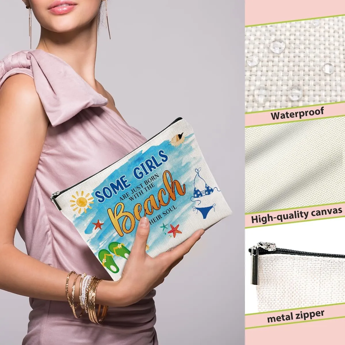 1 Pcs 3 Pcs 4 Pcs Makeup Bag, Girls Trip Gifts Favors Girls Weekend Gifts, Friendship Gifts for Women Bestie Bride