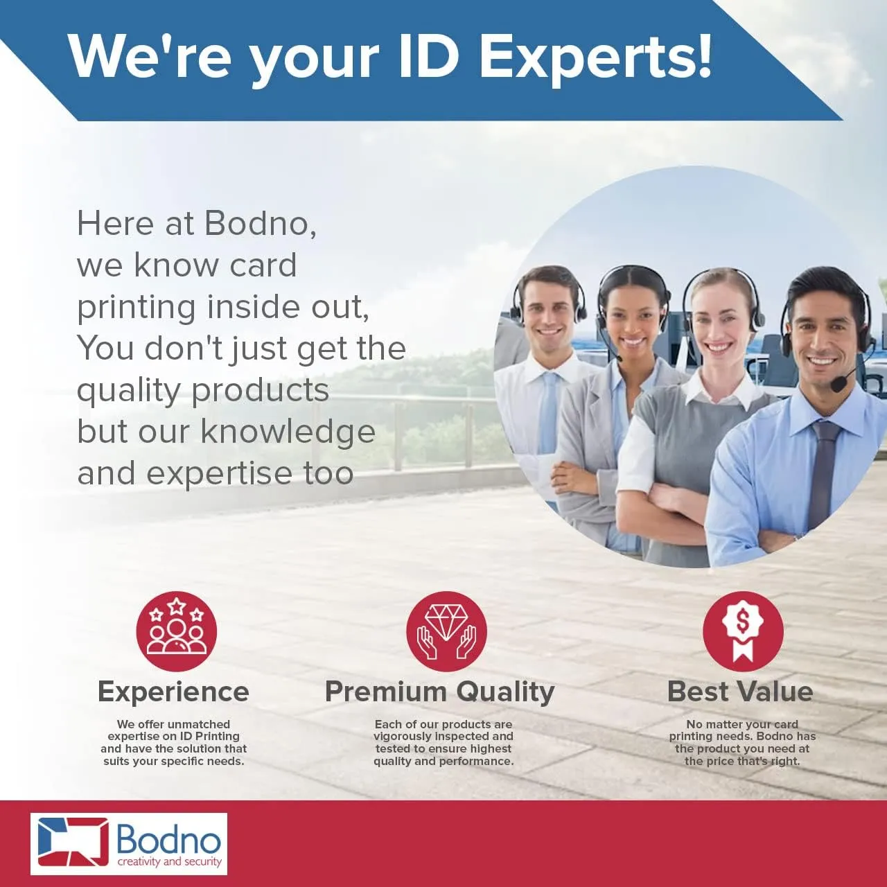100 Pack - Bodno Premium CR80 30 Mil Graphic Quality PVC Cards