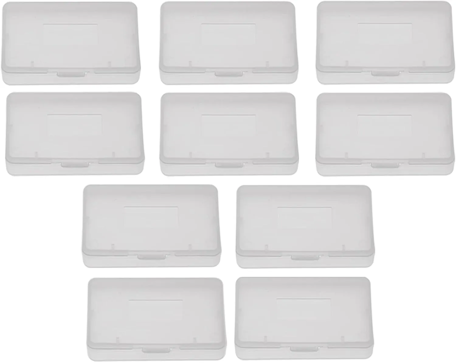 10PCS Game Cartridge Case Box, Transparent Anti Dust Cover Storage Box, Game Card Case Compatible with Nintendo Game Boy Advance GBA (2.6 X1.6X 0.3in)