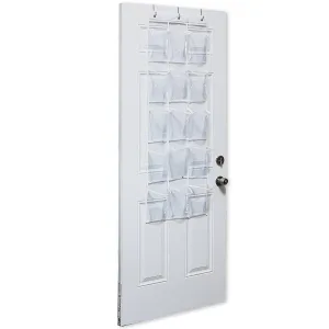 15 Pockets Over The Door Rack Hanging Kitchen Organizer Pantry Organizer Shoe Storage