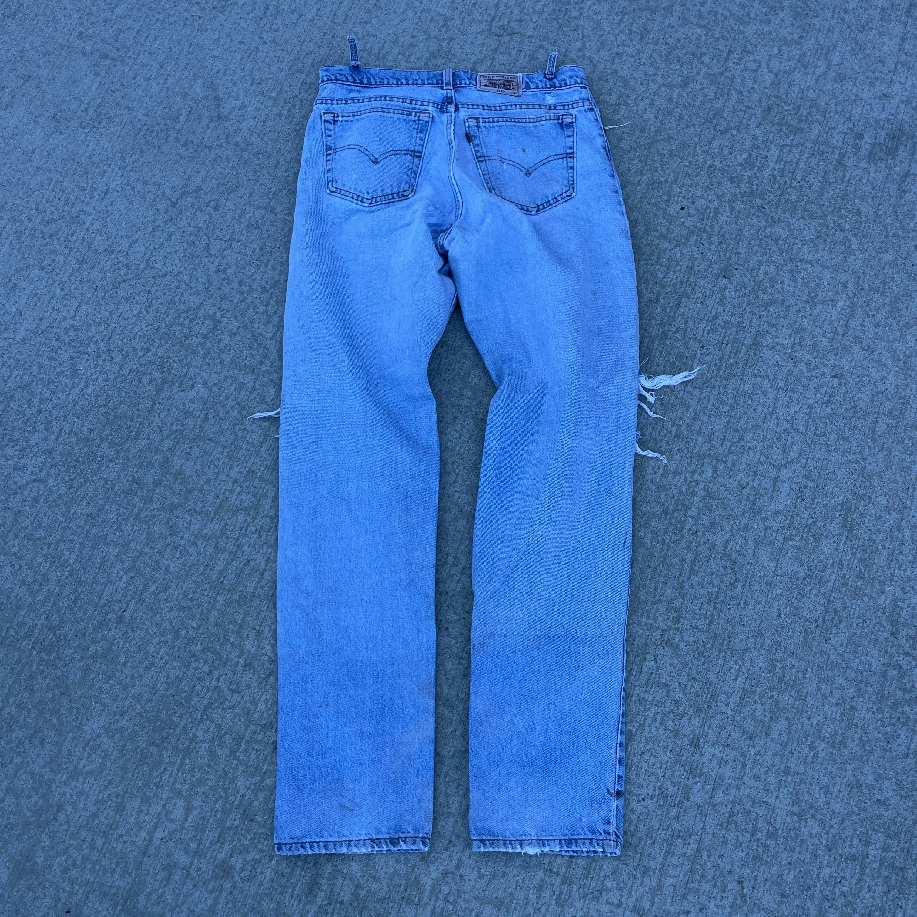 1990s Distressed Levis 540 Brown Tab Jeans [34x34]