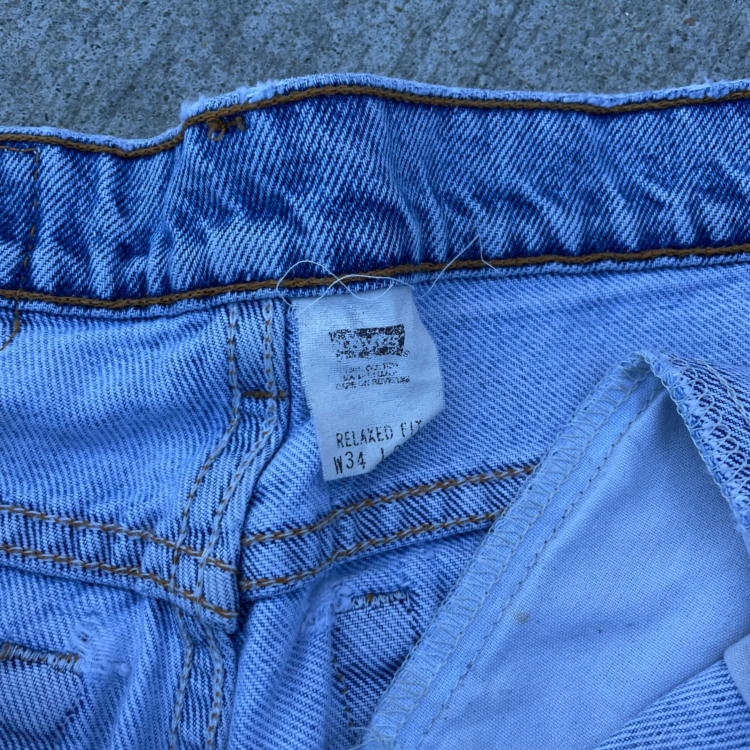 1990s Distressed Levis 540 Brown Tab Jeans [34x34]