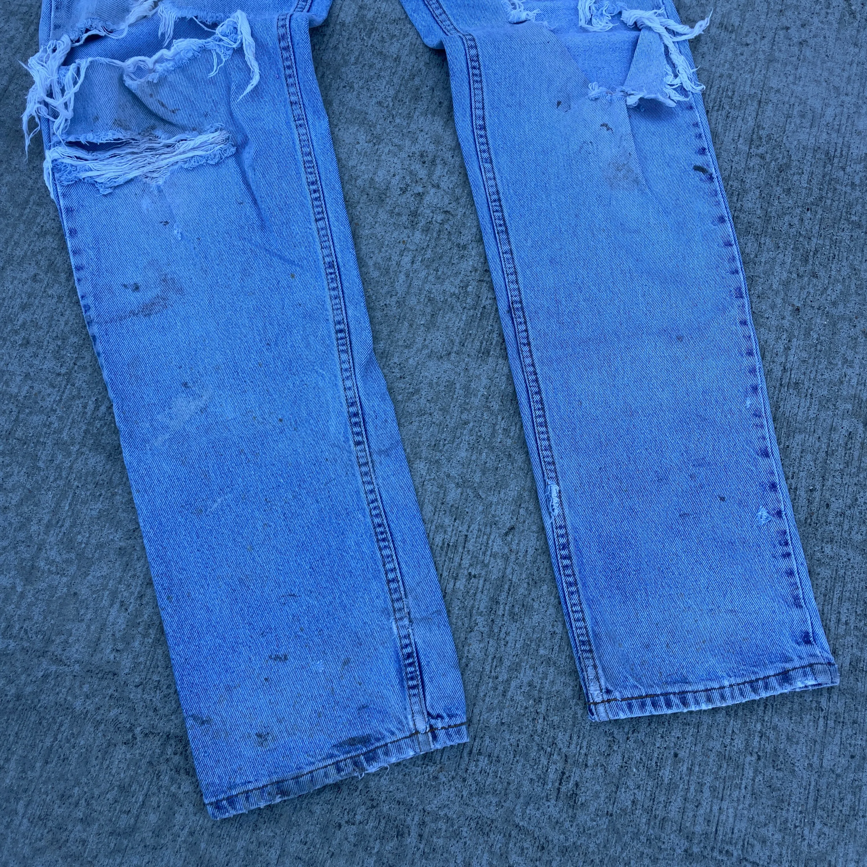 1990s Distressed Levis 540 Brown Tab Jeans [34x34]