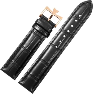 19mm 20mm 21mm 22mm Genuine Leather Watch Band Replacement For Vacheron Constantin Patrimony VC Black Blue Brown Cowhide Strap