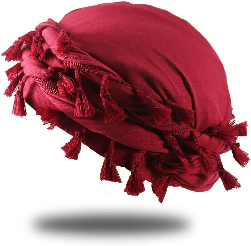 2 Pc Turban Head Wraps for Men Satin Lined Turban for Women Vintage Twist Velvet Durags Gifts