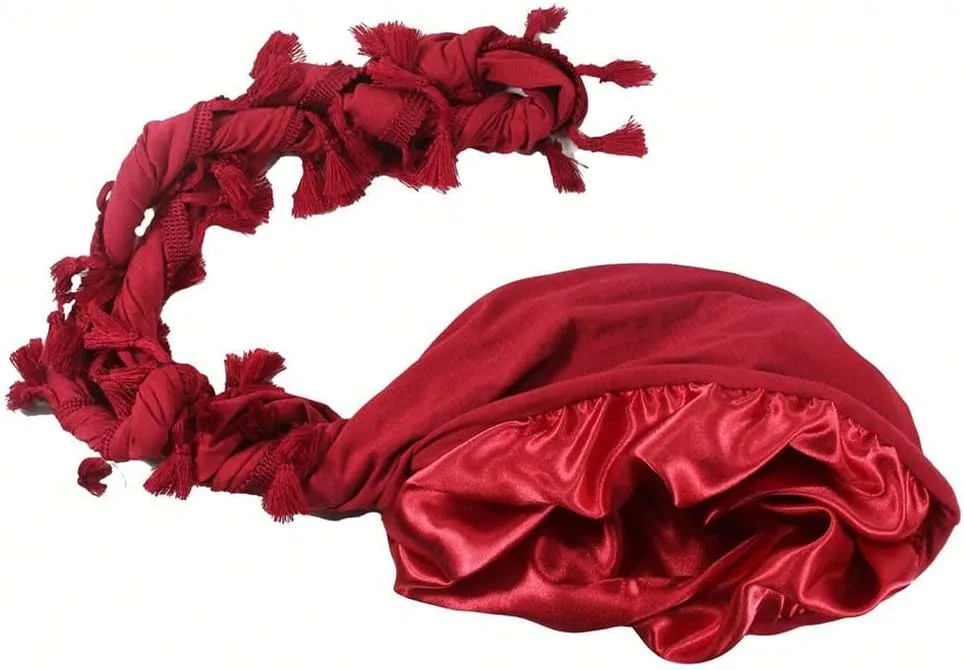 2 Pc Turban Head Wraps for Men Satin Lined Turban for Women Vintage Twist Velvet Durags Gifts