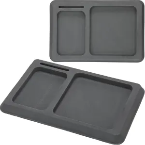 2 Pcs EVA Foam Boat Dash Pad 2 Compartment Cell Phone Boat Dash Accessory Boat Phone Holder Adhesive Backing Boat Dash Organizer for Sea Marine Fishing Boating Center Deck Tool Accessories