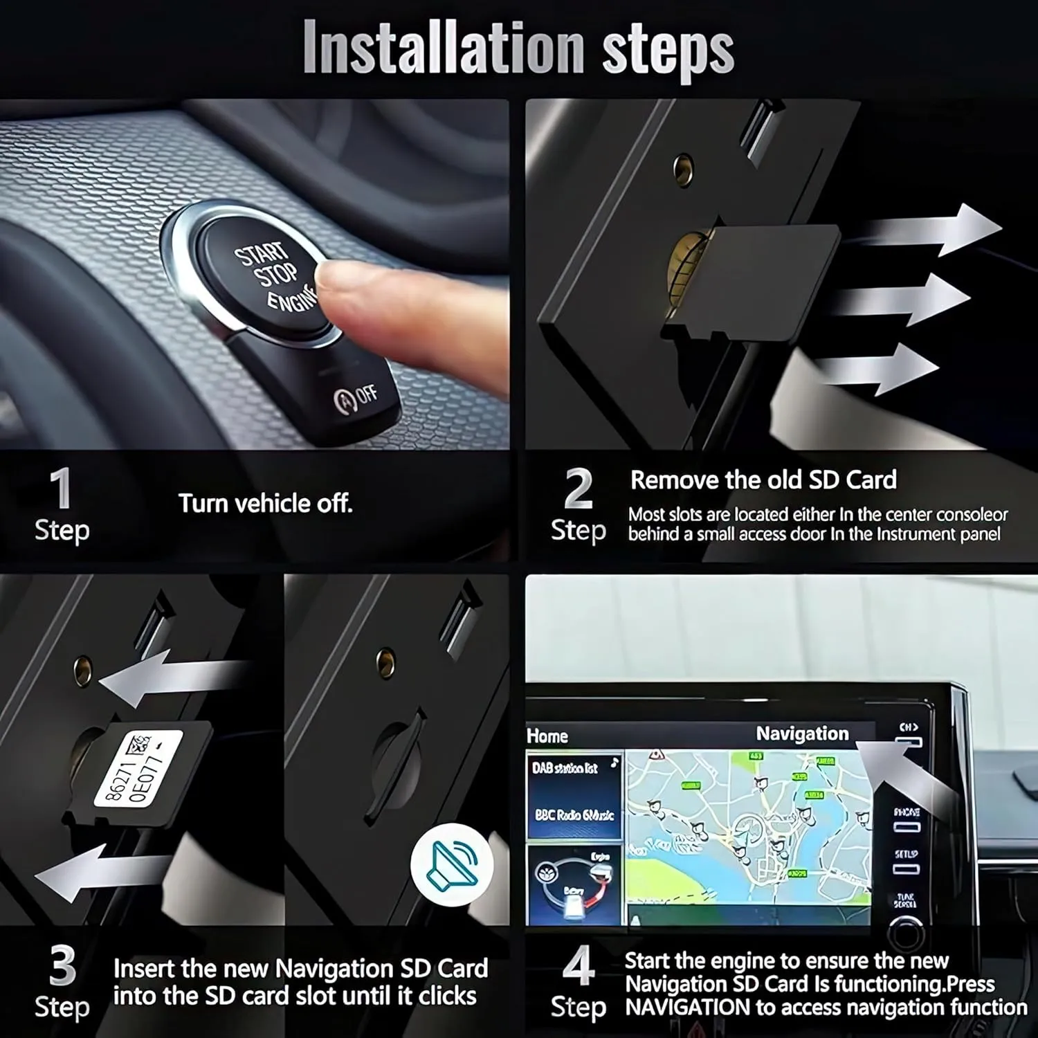 2025 Version 86271 0E077 Navigation Update sd Card Fits ONLY Toyota 4Runner Avalon Camry Corolla Highlander Mirai Prius Sequoia Sienna Tacoma Tundra Venza Rav4 USA/CAN