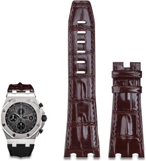 28mm Imported Leather Strap for AP for Audemars Piguet 42mm for Royal Oak Offshore Watch Band Accessories Pin Buckle 15710/15703