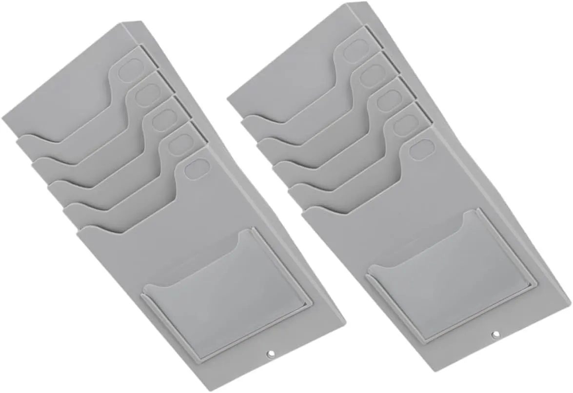 2Pcs Wall Mounted Card Display Stand Portable Business Card Holder for Office Hotel Room Attendance Card Storage Organizer for Easy Access and Display