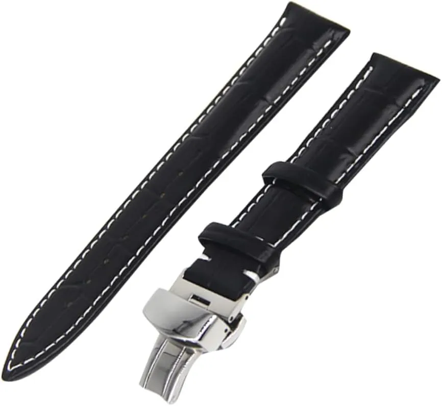 2pcs Watch Band Correa Para Hombre Watchband Leather Strap Earth Tones Watch Strap Man