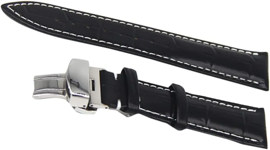 2pcs Watch Band Correa Para Hombre Watchband Leather Strap Earth Tones Watch Strap Man