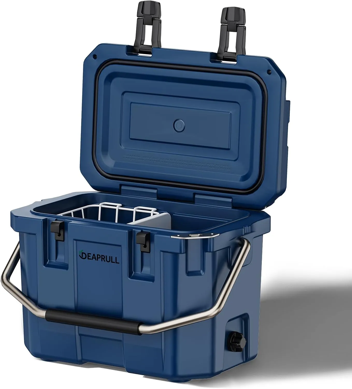 30 Quart Hard Cooler, Insulated Ice Chest Box Holds Ice for More Days, Portable Cooler with Handle, Cup Holders, Double Latches for Camping, Drink, Beverage, Beach, Picnic, Fishing, Boat, Barbecue