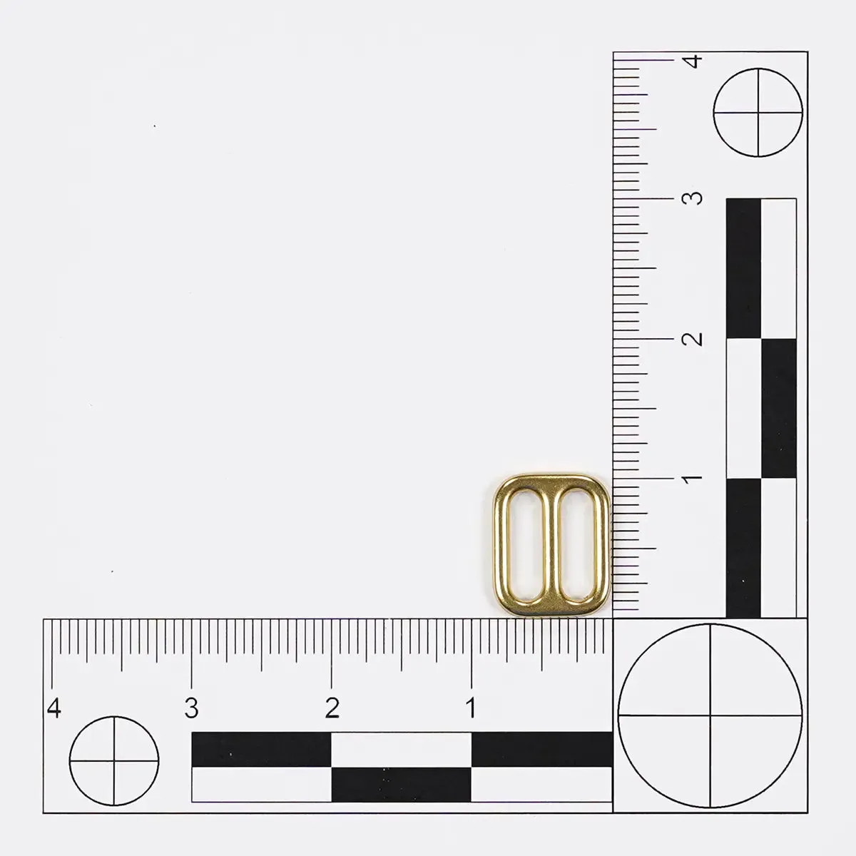 3/4 Inch Double Slider Loop Solid Brass