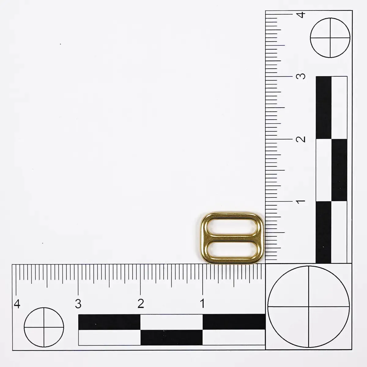 3/4 Inch Double Slider Loop Solid Brass