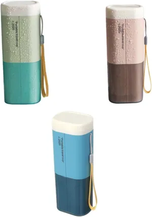 3Pcs Portable Travel Toothbrush Holder and Gargle Cup Essential Travel Necessities for Teeth Brushing and Oral Care Lightweight and Convenient