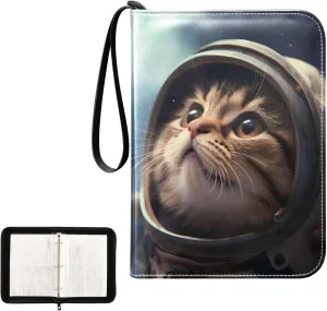 4 Pockets Trading Card Album Holder Book Folder Sports Card Binder Cat 2 400 Double Side Pockets for 3 Ring Binder Zipper