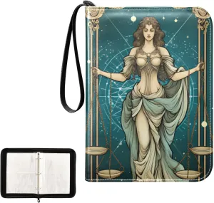 4 Pockets Trading Card Album Holder Book Folder Sports Card Binder Scale 3 400 Double Side Pockets for 3 Ring Binder Zipper