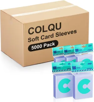 5000ct Card Sleeves, Baseball Card Sleeves, Penny Clear Card Sleeve for Trading Cards, Soft Sports Card Sleeve, Card Protector Sleeve, Protective Plastic Sleeves