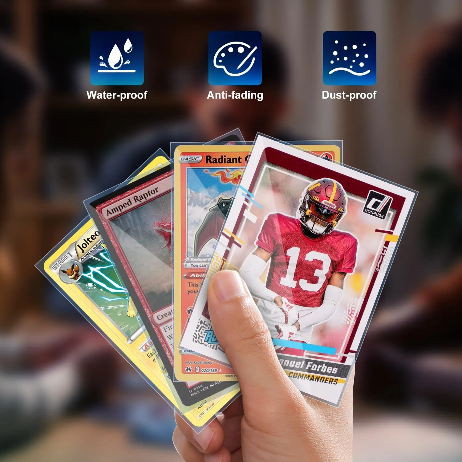 5000ct Card Sleeves, Baseball Card Sleeves, Penny Clear Card Sleeve for Trading Cards, Soft Sports Card Sleeve, Card Protector Sleeve, Protective Plastic Sleeves