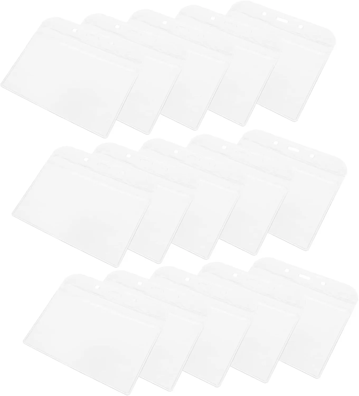 50Pcs Id Card Holder Id Protective Cover for Work Cards Sleeve for Staff Students Nurses and Employees