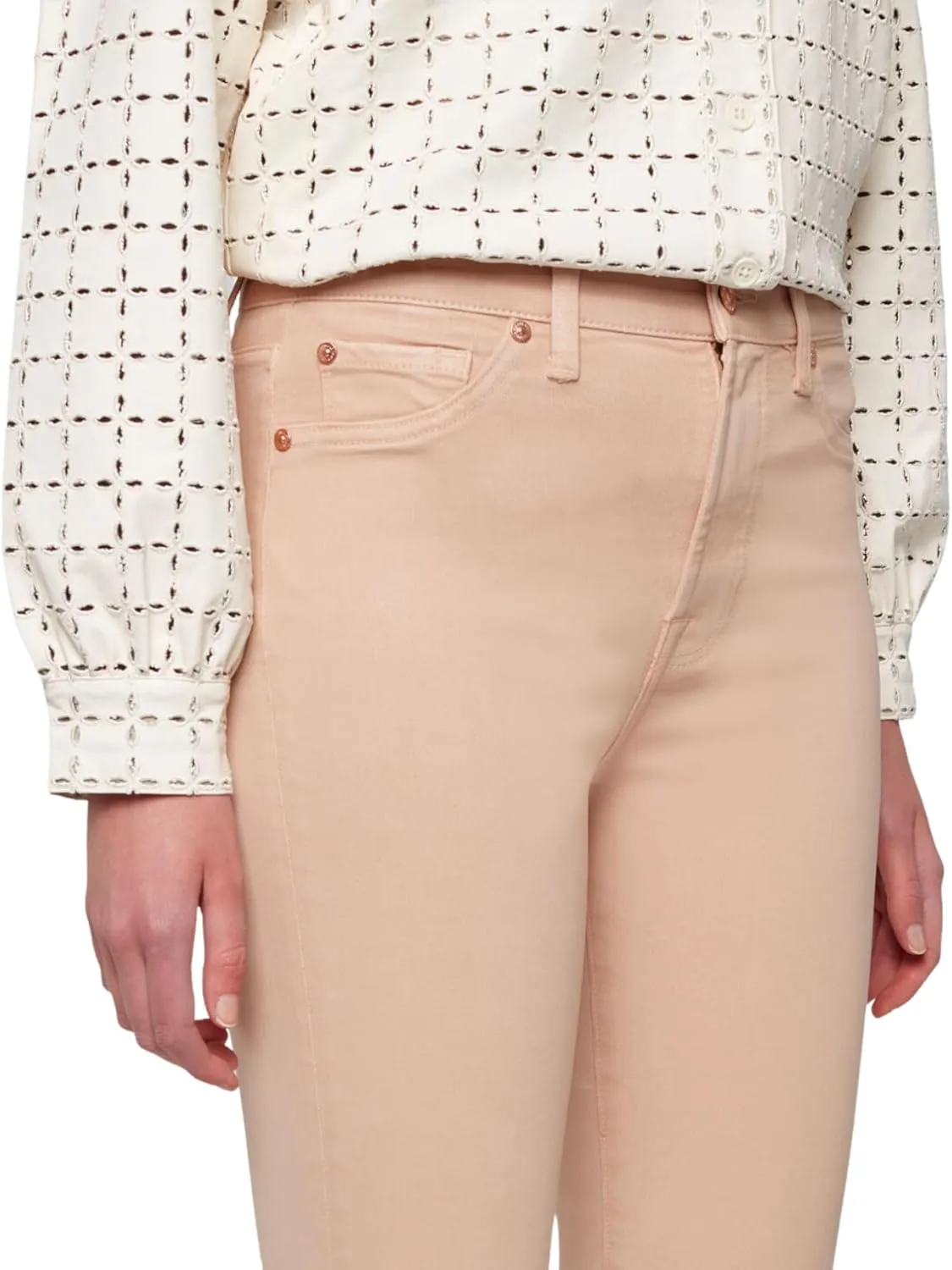 7 For All Mankind Women's High-Waisted Slim Kick Flare Pants