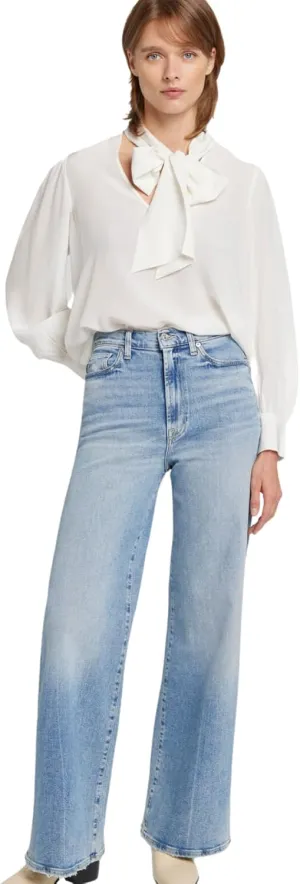 7 For All Mankind Women's Ultra High-Rise Wide Leg Jo Bootcut Jeans