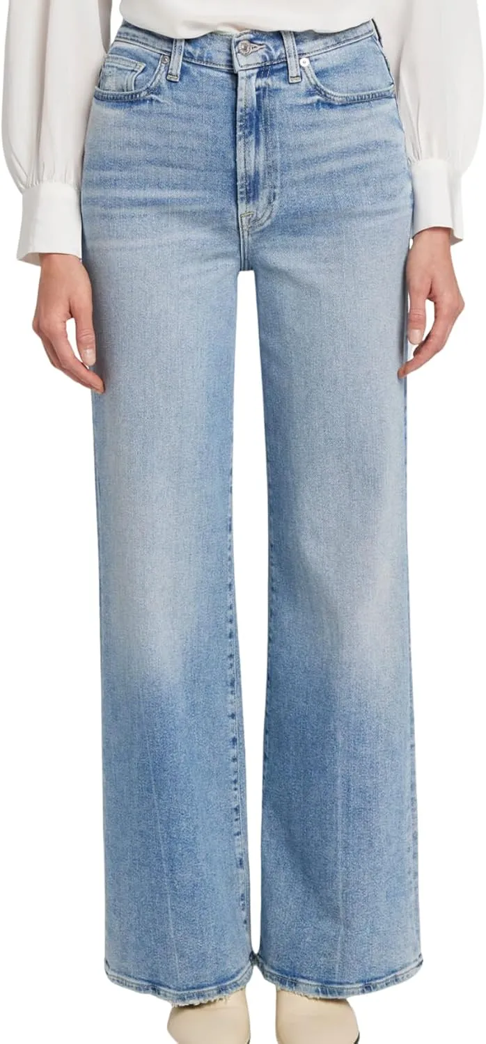 7 For All Mankind Women's Ultra High-Rise Wide Leg Jo Bootcut Jeans