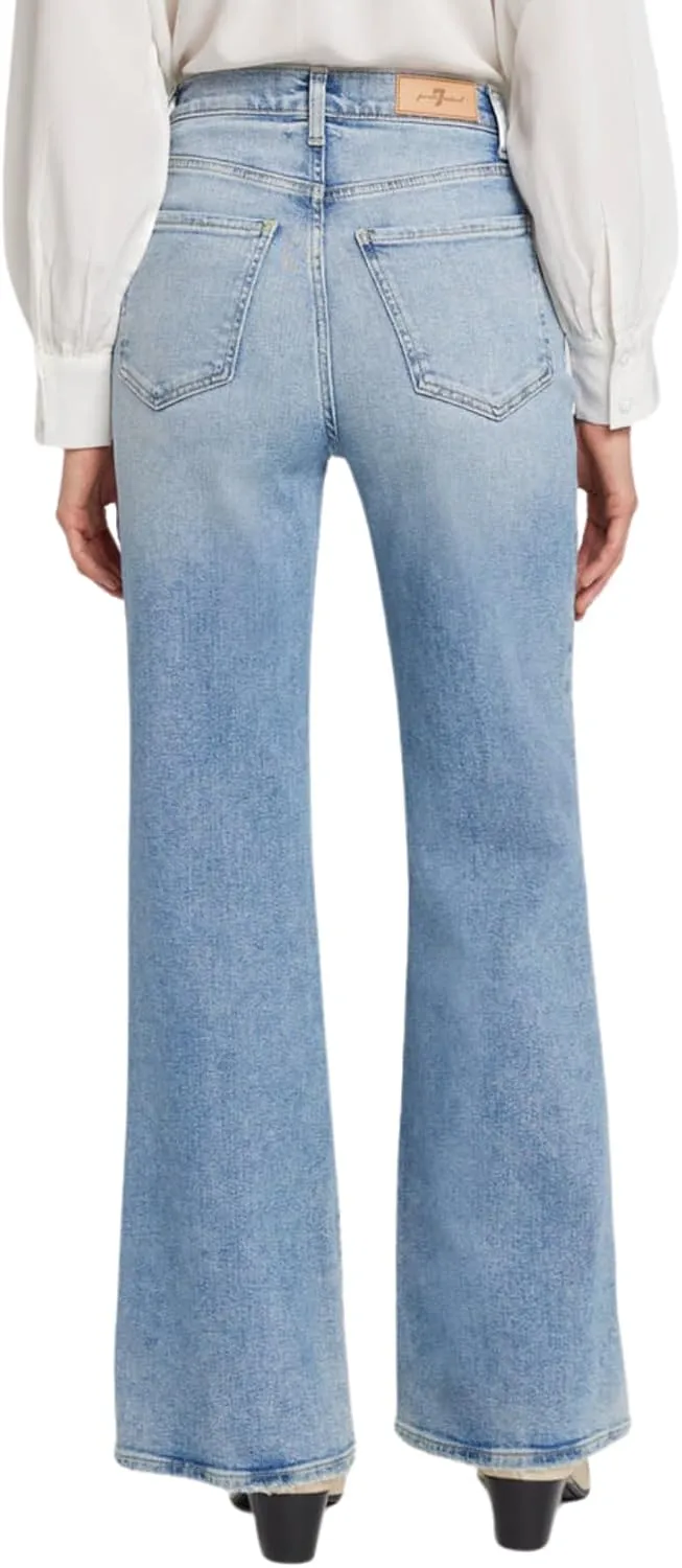 7 For All Mankind Women's Ultra High-Rise Wide Leg Jo Bootcut Jeans