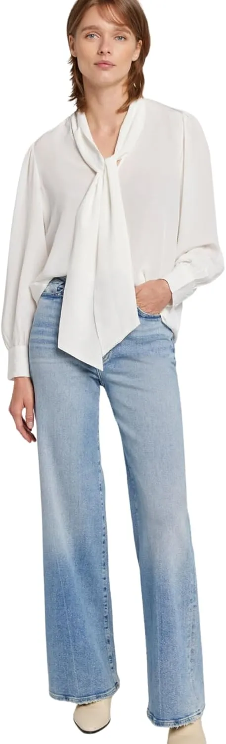 7 For All Mankind Women's Ultra High-Rise Wide Leg Jo Bootcut Jeans