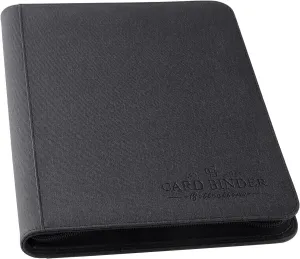 9 Pocket Card Binder, Premium Zip Trading Card Binder, 540 Double Sided Pocket PU Collection Binder, Collector Album, Card Folder for MTG, TCG, Sports Cards (Black)