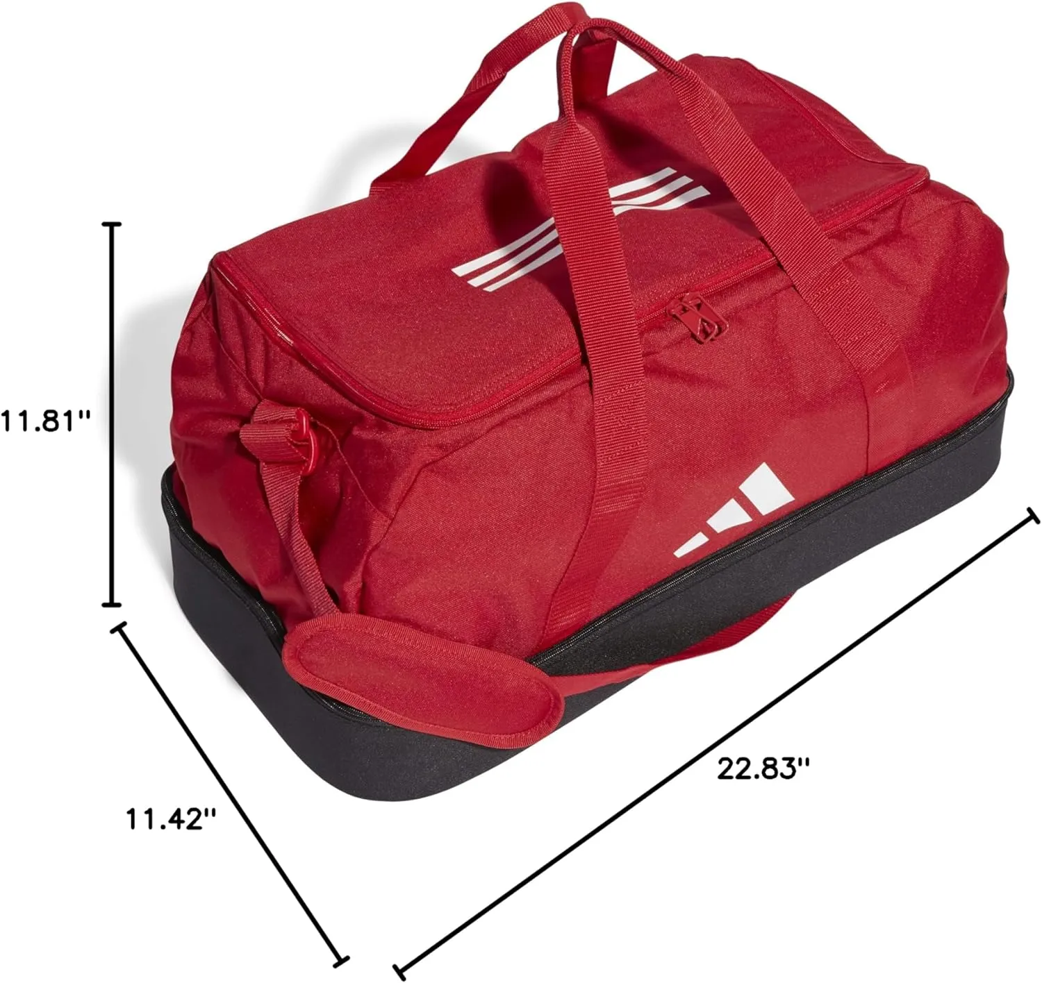 adidas Tiro League Duffel Bag Medium, Team Power Red 2/Black/White, One Size, Duffel bag