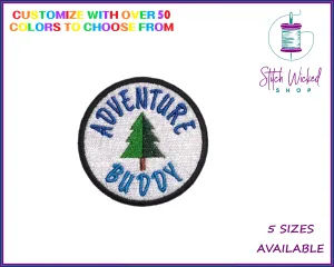 Adventure Buddy Custom Embroidered Dog Bandana Patch