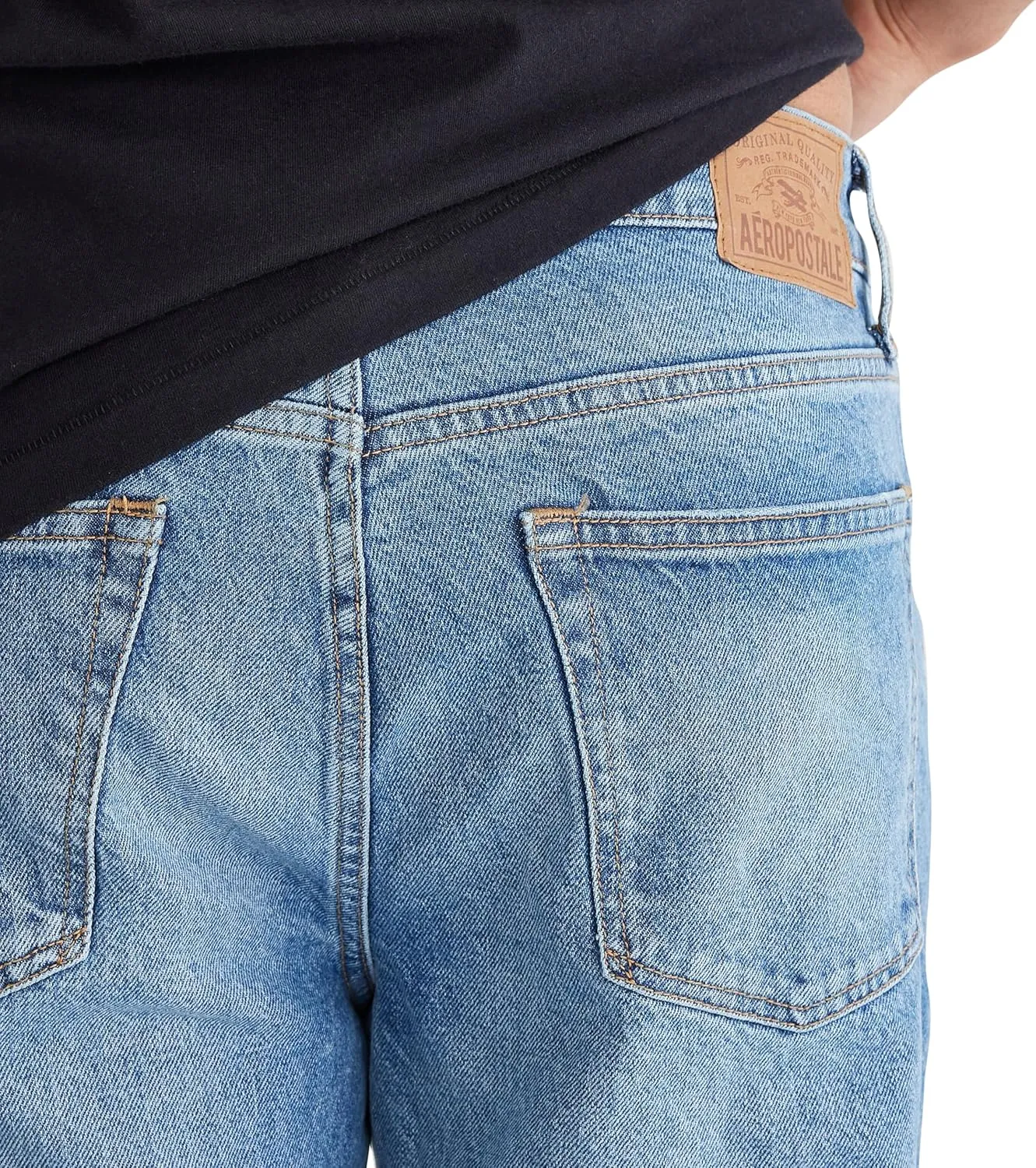 AEROPOSTALE Men's Loose Straight Jean
