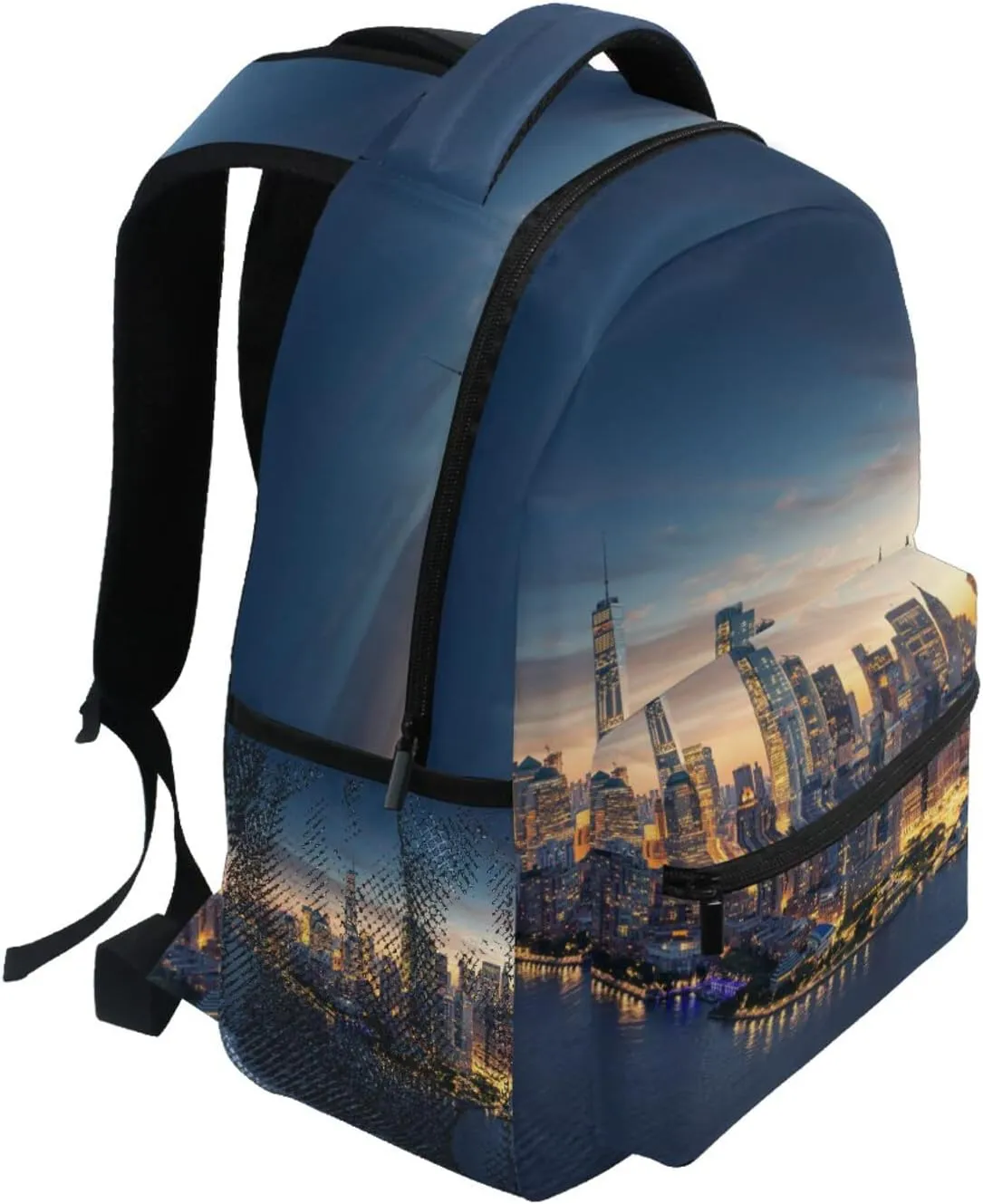 ALAZA New York City Skyline Junior High School Bookbag Daypack Laptop Outdoor Backpack
