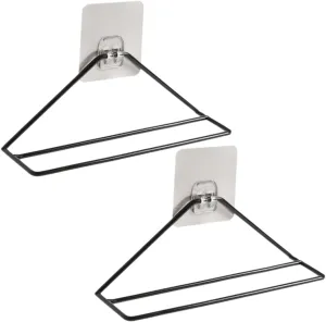 Alipis 2pcs Iron Shoes Holder Wall Mounted Triangle Shoe Rack Hangers Space Saving Slippers Storage Organizer for Tidy Home and Convenient