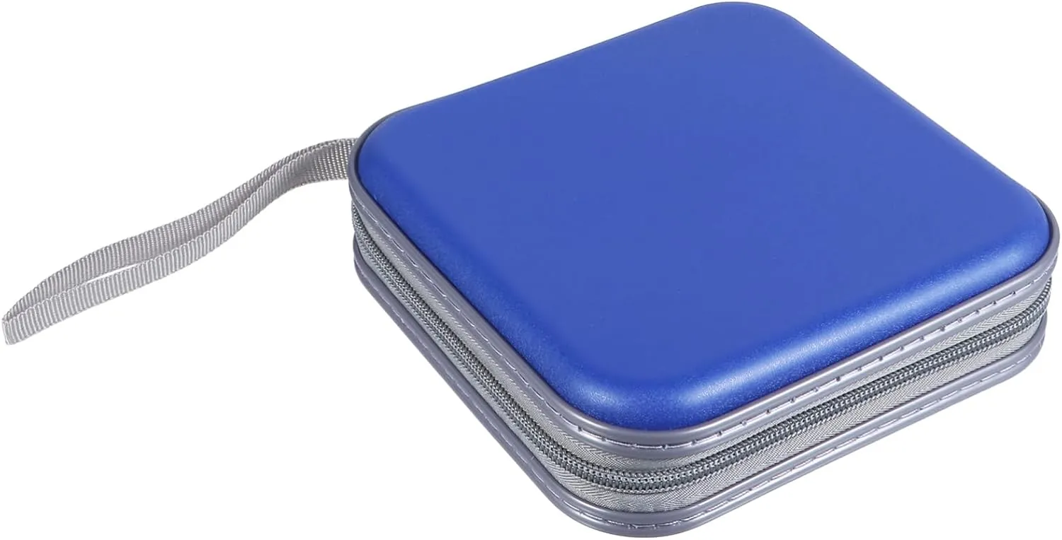 Alipis Capacity Portable Zipper DVD Storage Pouch CD Disc Holder for Protection Against Damp and Scratches for Travel Home Car Use