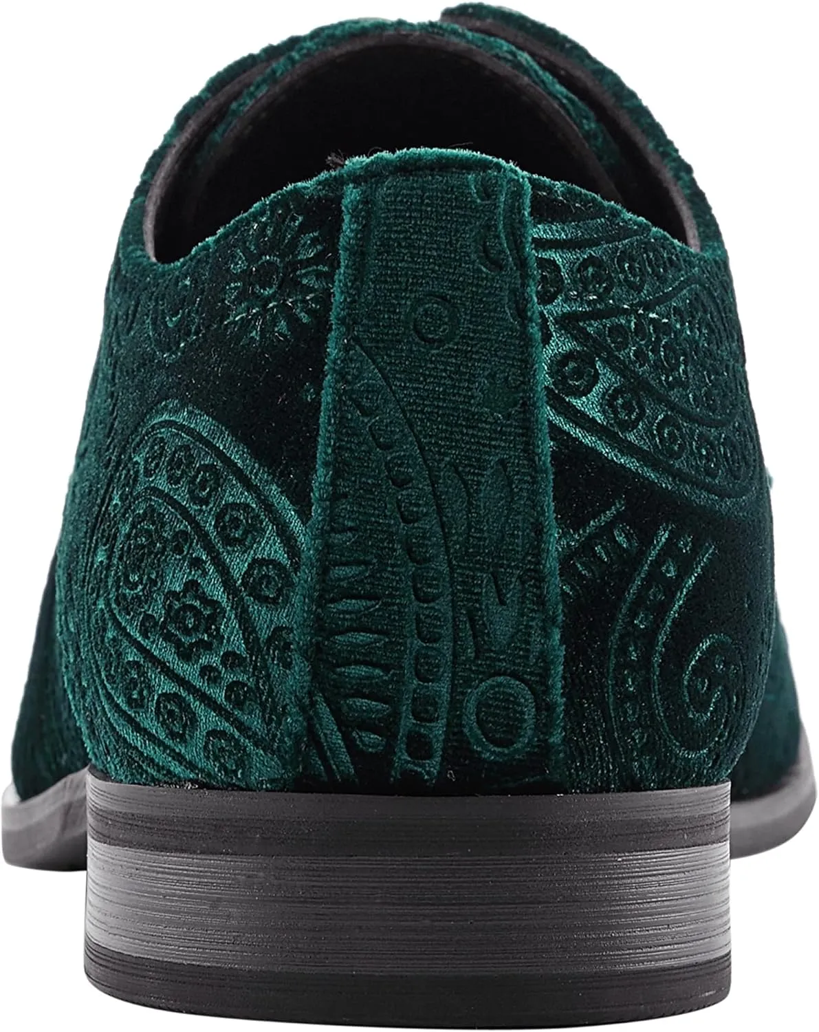 Amali Chadwick, Mens Dress Shoes - Lace Up Oxford Shoes for Men - Tuxedo Shoes, Paisley Pattern, Metal Tip, Mens Designer Shoes