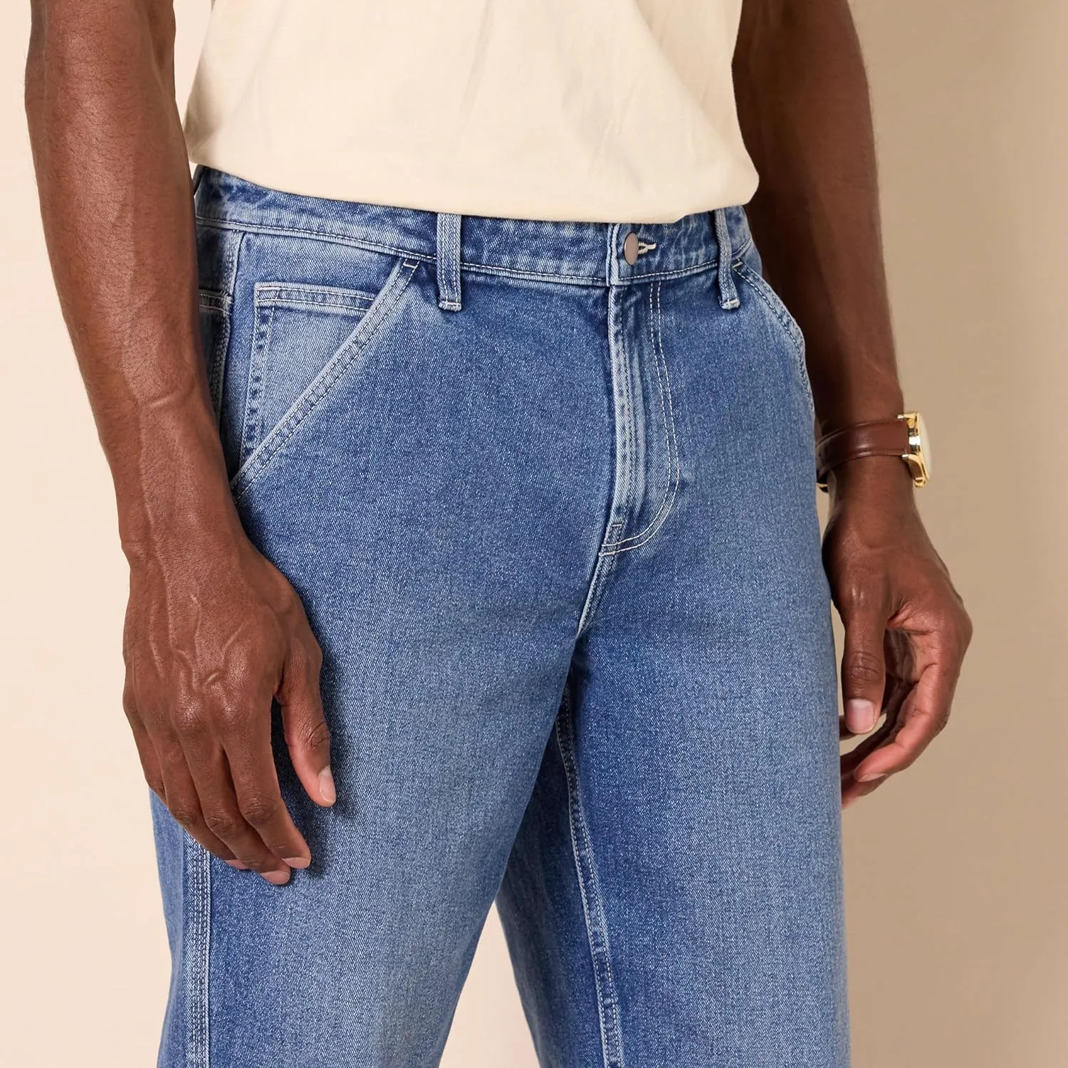 Amazon Essentials Men's Relaxed-Fit Workwear Carpenter Jean