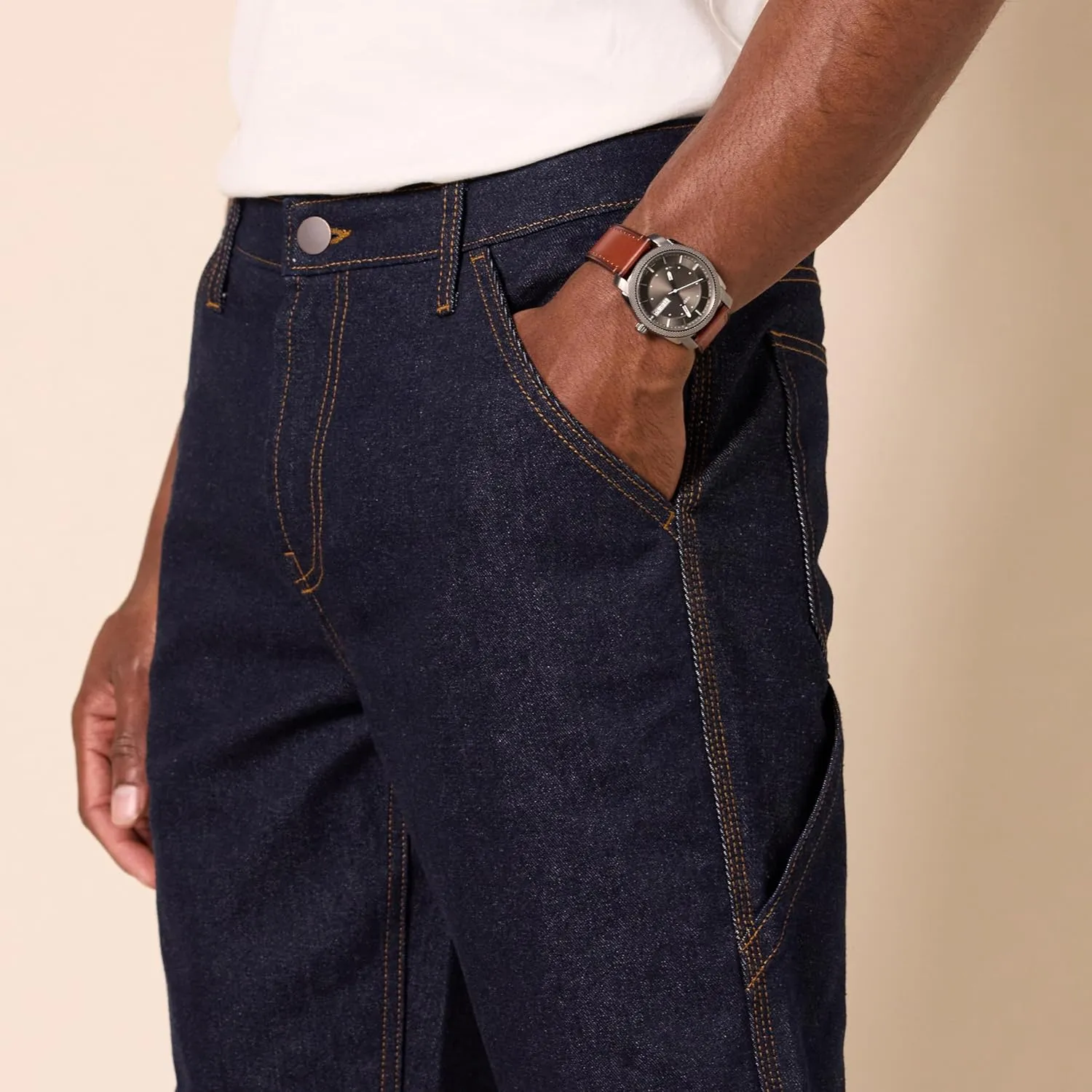 Amazon Essentials Men's Relaxed-Fit Workwear Carpenter Jean