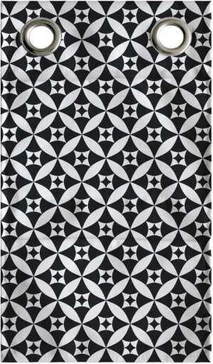 Ambesonne Abstract Hanging Pocket Organizer, Checkerboard Texture Inspired Modern Monochrome Print with Circular Modules, Printed Polyester Storage Bag with Pockets, 9" x 16", Black and White