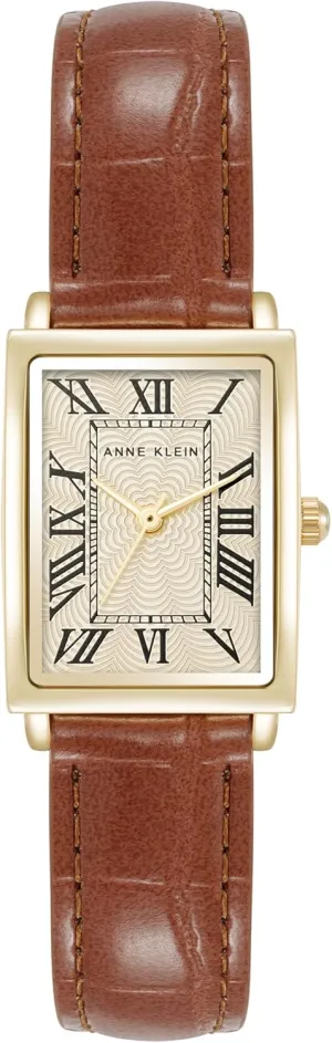 Anne Klein Women's Croco-Grain Strap Watch