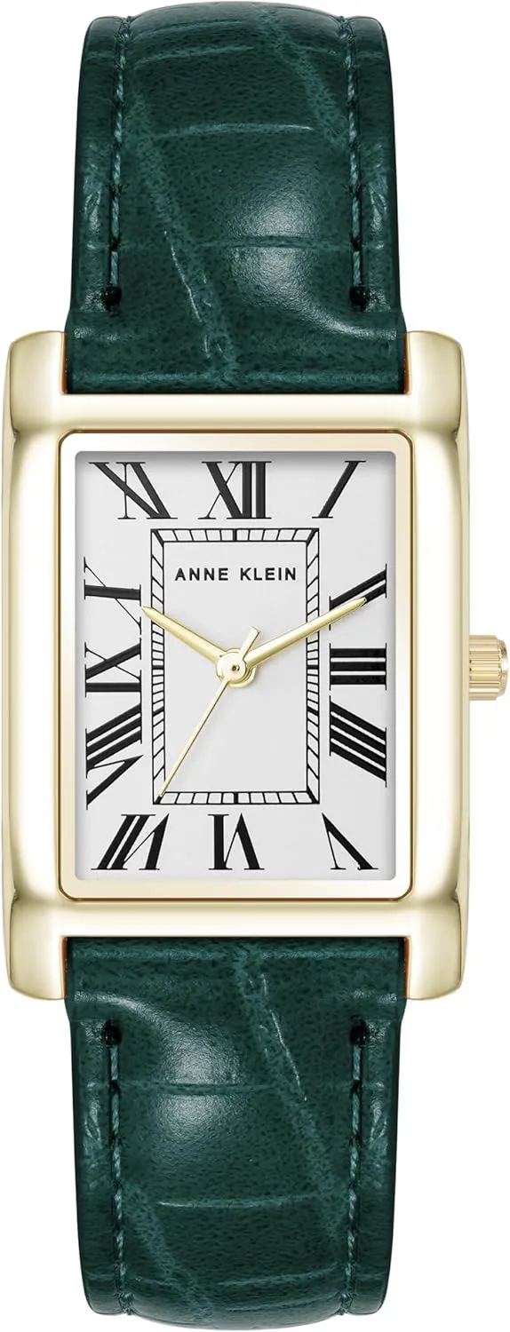 Anne Klein Women's Croco-Grain Strap Watch