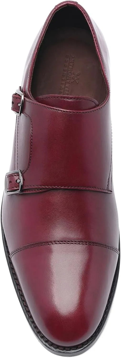 Anthony Veer Roosevelt II Double Monk Strap Dress Shoes for Men | Double Side Strap | Goodyear Welt Construction | Recraftable Leather Sole | Full Grain Calfskin Leather Upper