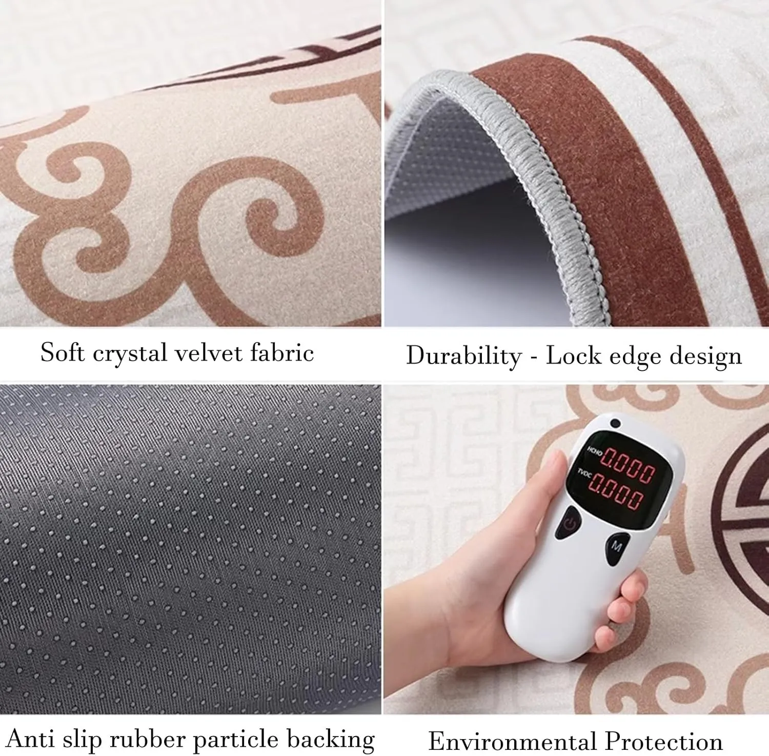 Anti-Slip and Noise Reduction Mahjong Mat for Round Tables, Thick and Soft Tablecloth for Poker Card Board and Tile Games, with Carrying Bag(120cm/47.24in)
