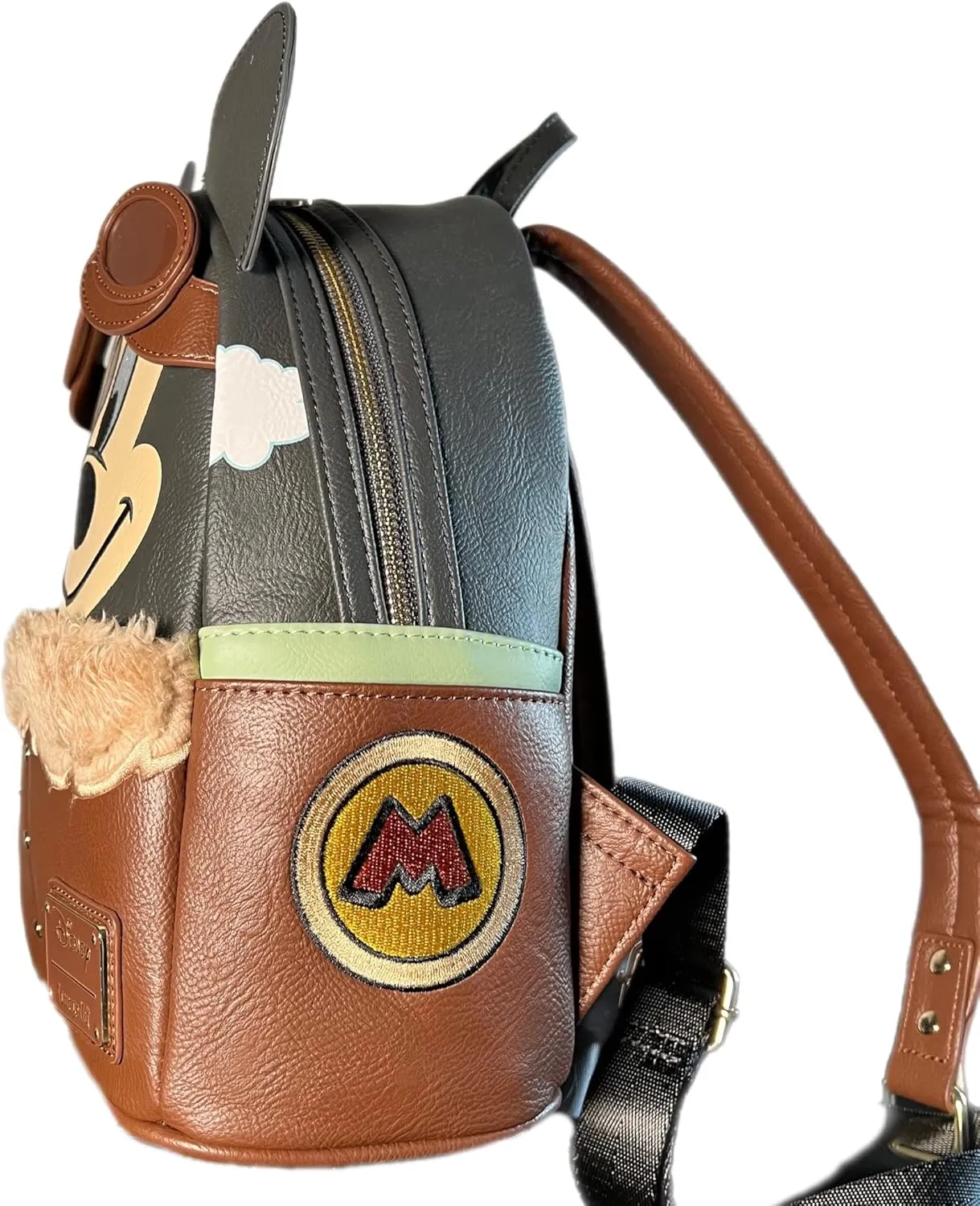 Aviator Mickey Double Strap Shoulder Bag