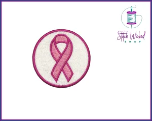 Awareness Ribbon Patch, Embroidered Patch, Disability Awareness Patch For Jacket, Iron On or Sew On Patch For Hats, Available In 5 Sizes