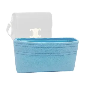 Bag Organizer for Celine Teen Triomphe Bag - Premium Felt Purse Handbag Insert Liner Shaper (Handmade) Soft Structure Support