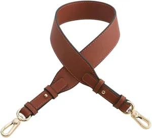 Bag Strap-Replacement Crossbody Bag Purse Faux Leather-Strap Shoulder Adjustable Replacement-Strap for Handbag Brown