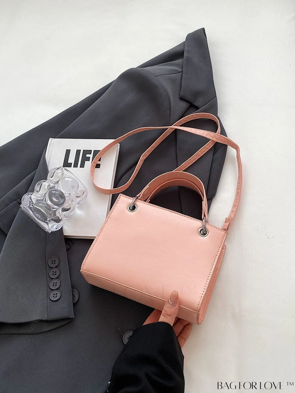 BagForLove - Minimalist Chic Tote: Solid Color & Timeless Style